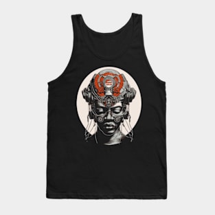 Osun's Prosperity - Digital Illustration of an Iconic Yoruba God Tank Top